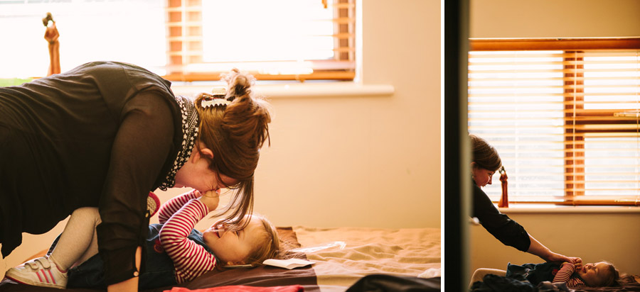 Portrait Photographer Kilkenny Eva on the bed