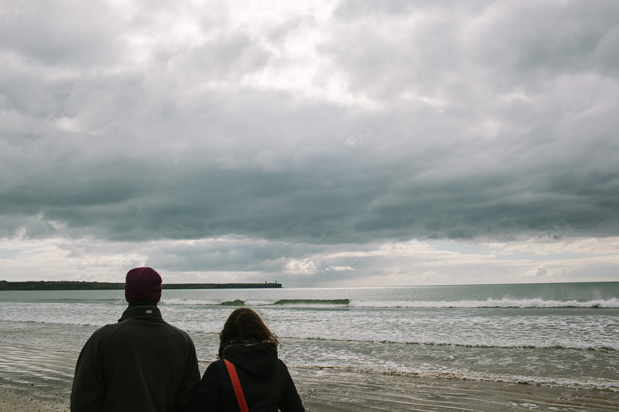 Walking along the promenade