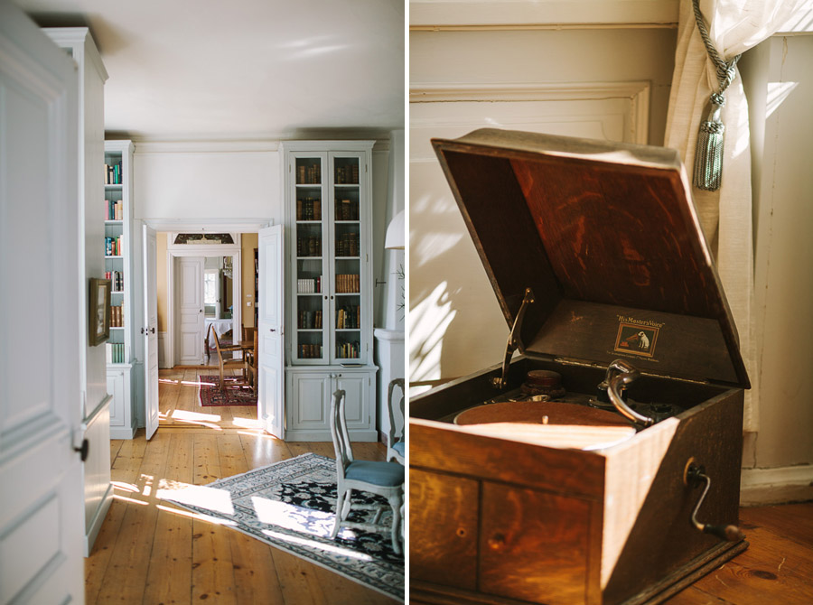 Detaljer och salongen Stjärnholms Slott 1022