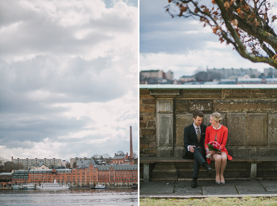 Bröllopsfoto Stadshuset Norrmälarstrand