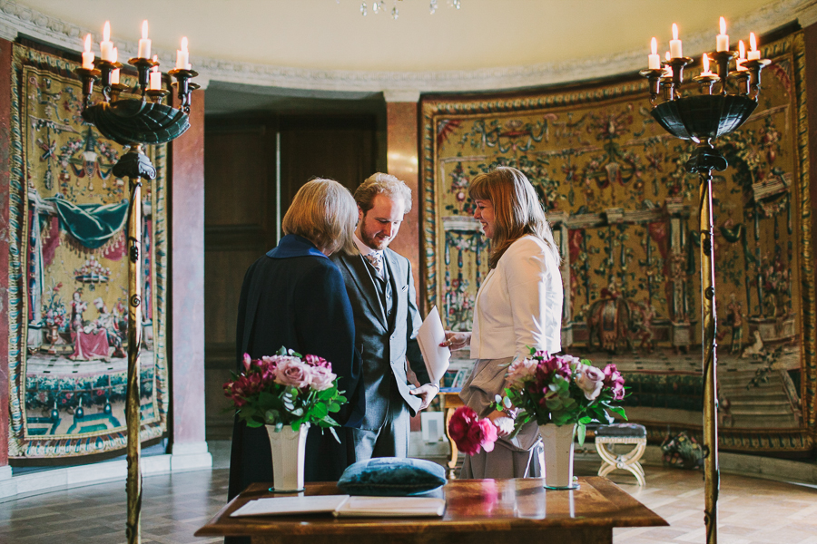 Ceremony in Stockholm city hall ending