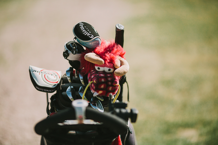 Draken vaktar golfklubborna