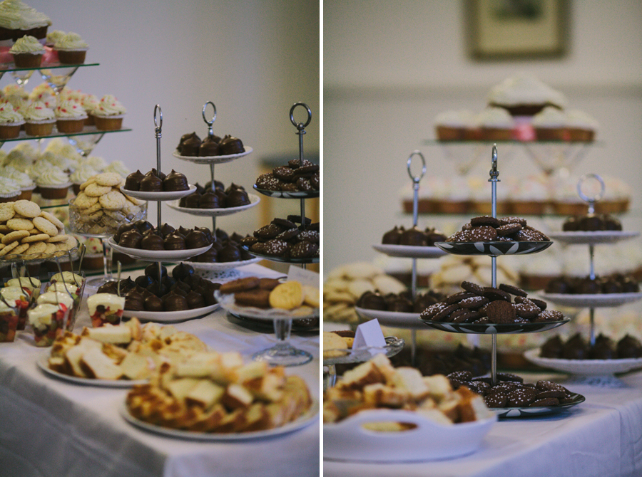 Dessertbord uppdukat till gästerna