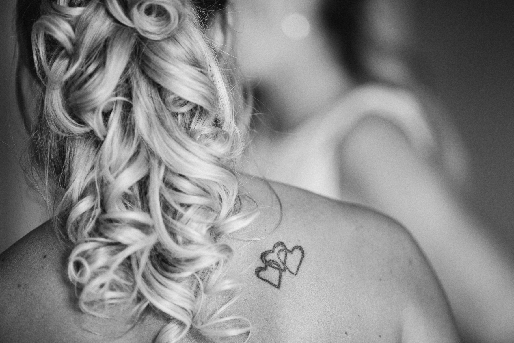 Hjärtformad tatuering