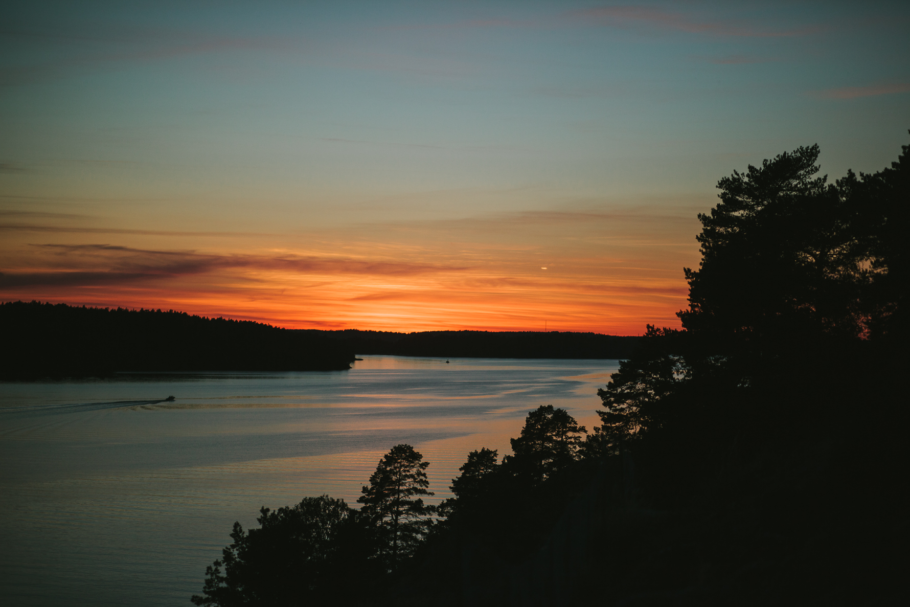 Kvällssol över mälaren