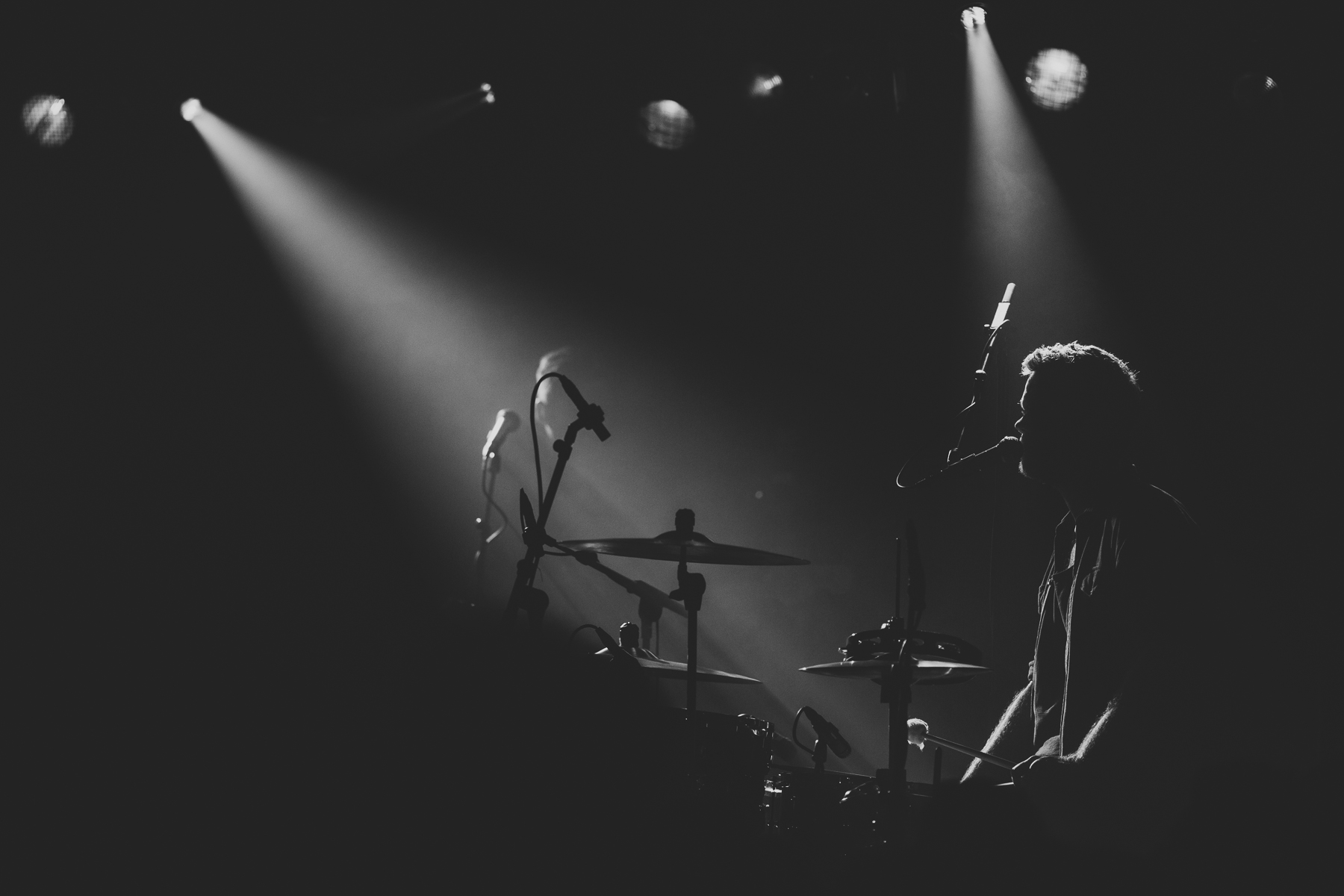 Boy and Bear Drummer at gig