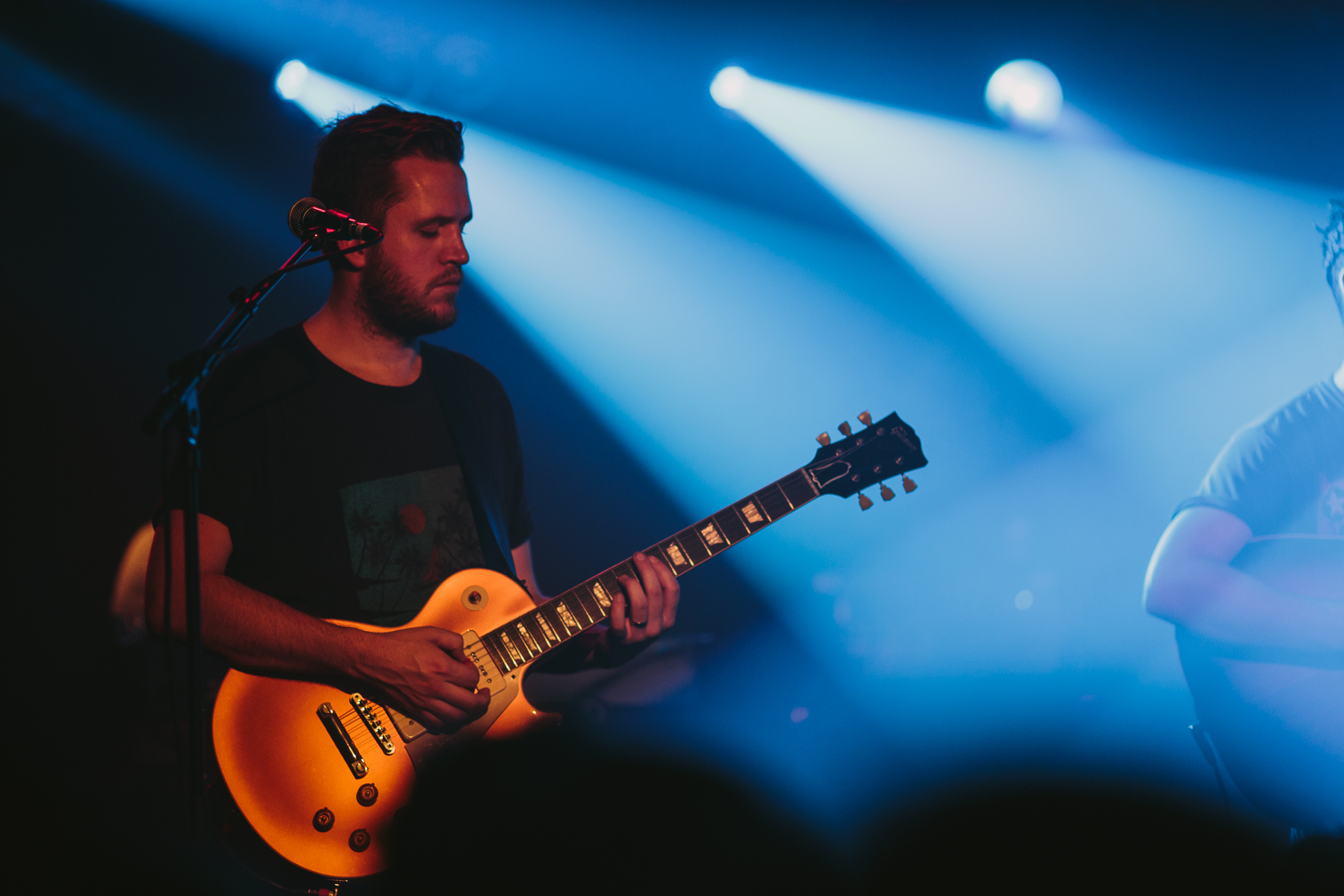 Boy and Bear guitarist at gig in Stockholm