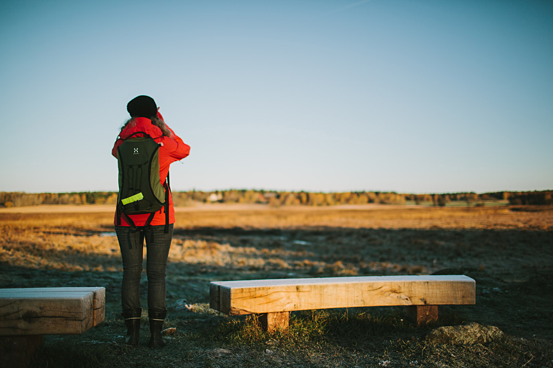 fågelskådning på gång