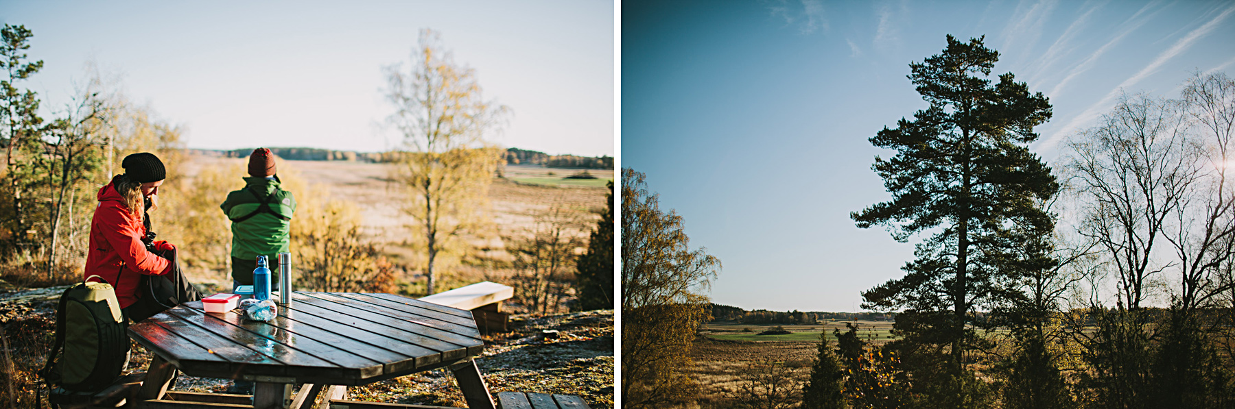 fikarast på vandringen